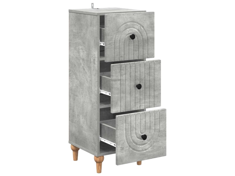  Armoire de rangement bureau, armoire à tiroirs 33 x 34.5 x 90 cm bois d'ingénierie shl4498  - Conforama E
