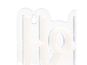 Néon led << ho ho ho >> changement de couleur l. 30 cm alimentation usb