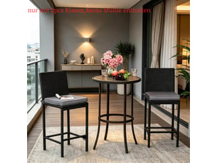 Lot de 2 coussins de chaise extérieur confortables et élégants, sans chaises incluses