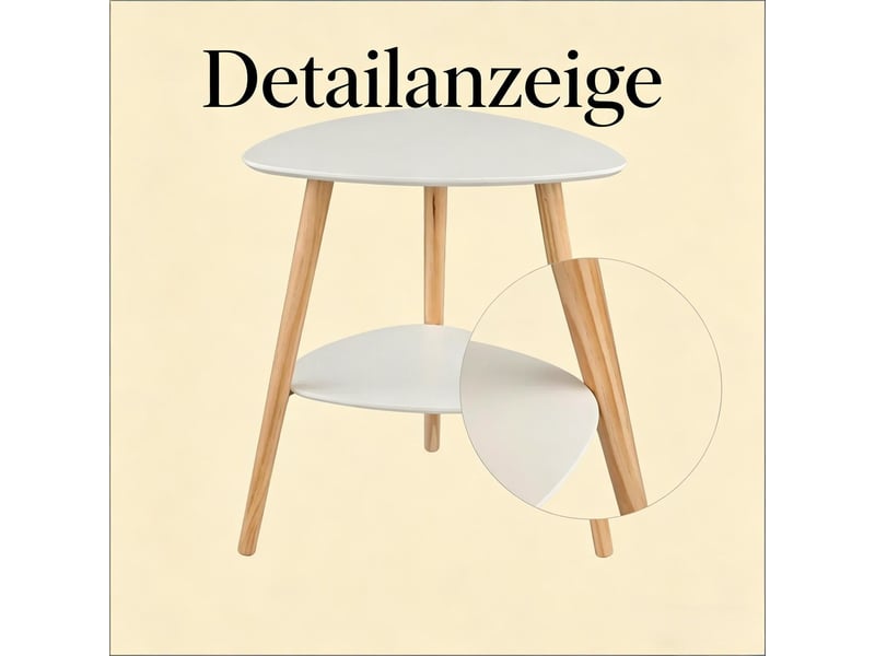  Table basse avec rangement à deux étagères petit format  - Conforama E