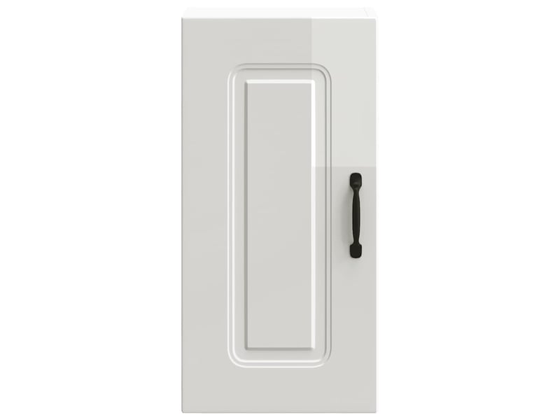  Armoire murale de cuisine kalmar blanc brillant bois ingénierie shl2949  - Conforama D