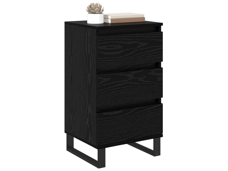  Buffet - bahut - meuble de rangement chêne noir bois d'ingénierie  - Conforama C
