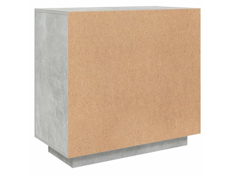  Buffet - bahut - meuble de rangement gris béton 80x40x75 cm bois d'ingénierie  - Conforama E