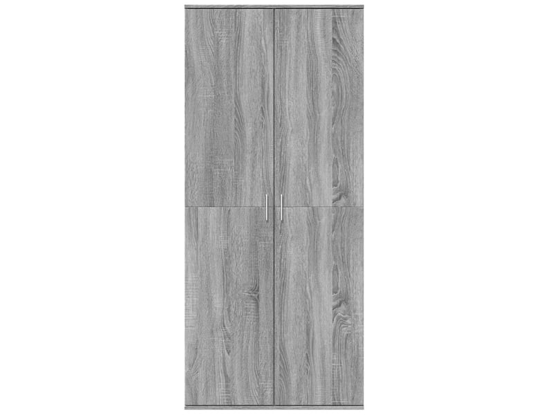  Buffet haut - bahut - meuble de rangement sonoma gris 80x35x180 cm bois d'ingénierie  - Conforama C