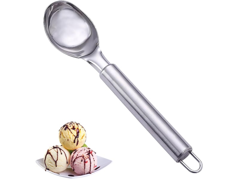  Cuillère à glace, en acier inoxydable, cuillère à biscuits, cuillère à melon, cônes scooper cones, outils spéciaux et gadgets, cuillère à crème glacée  - Conforama A