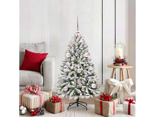 Sapin de noël, arbre de noël artificiel 120 cm 150 led blanc chaud shl6571