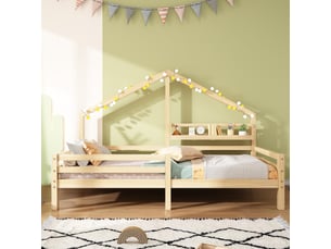 Lit simple 90x200 cm    coloris naturel