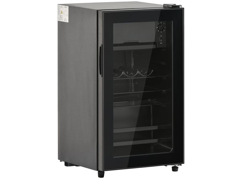 Mini réfrigérateur 76 l avec congélateur 6 l, led, faible bruit, clayettes réglables, 51 canettes - Conforama A