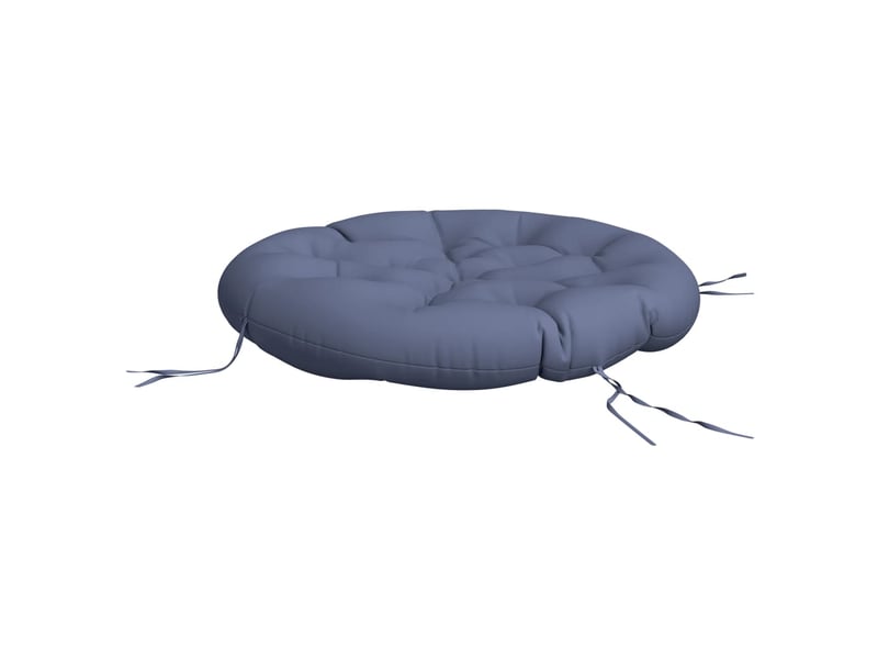  Coussin rond, coussin d'assise bleu marine ø 100x11 cm tissu oxford cf56606  - Conforama D