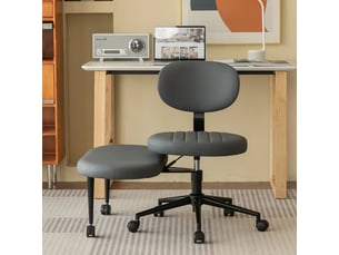 Chaise de bureau <strong>STILVORA</strong> <strong></strong> avec assise réglable en hauteur