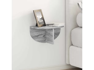 Étagère flottante, étagère suspendue montage mural gris sonoma 38 x 19 x 19 cm cf42544