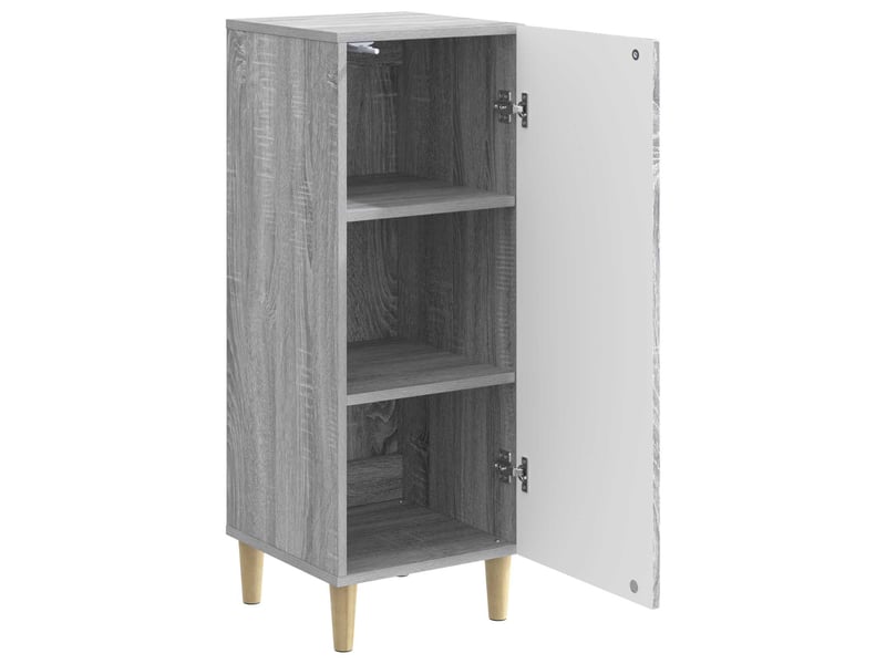  Buffet - bahut - meuble de rangement sonoma gris 33 x 34,5 x 90 cm bois d'ingénierie  - Conforama E