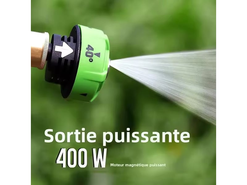  Greenworks 24v high pressure cleaner 600 psi 400w car washer self-priming portable rechargeable washer 4.0ah battery and charger  - Conforama D
