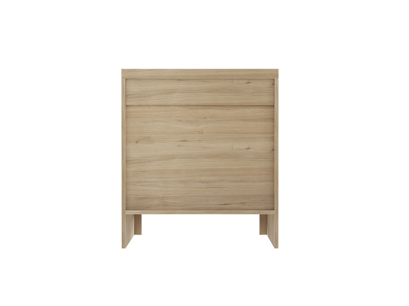  Table de chevet 48x40x55,5 cm 2 tiroirs poignées en métal mdf panneau de particules chêne clair  - Conforama D