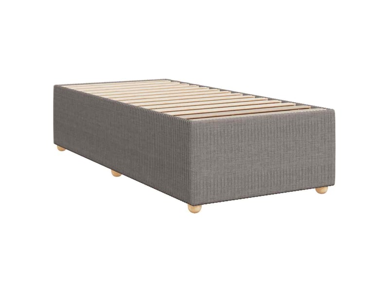  Lit adulte, lit simple, cadre de lit sans matelas taupe 90x190cm tissu cf16188  - Conforama C
