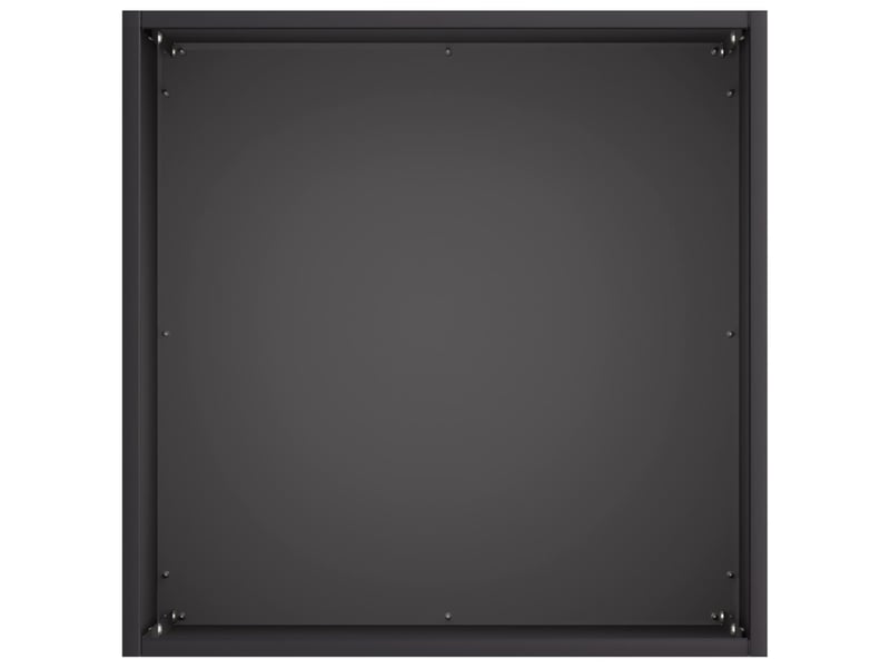 Jardinière - cache-pot de jardin noir 20 x 20 x 20 cm acier laminé à froid - Conforama D