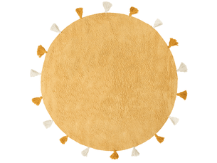 Tapis enfant kodinhi jaune ø 120 cm coton