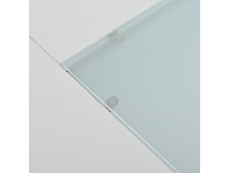  Table basse 70x70x35 cm led 3 tiroirs panneau de particules blanc  - Conforama D