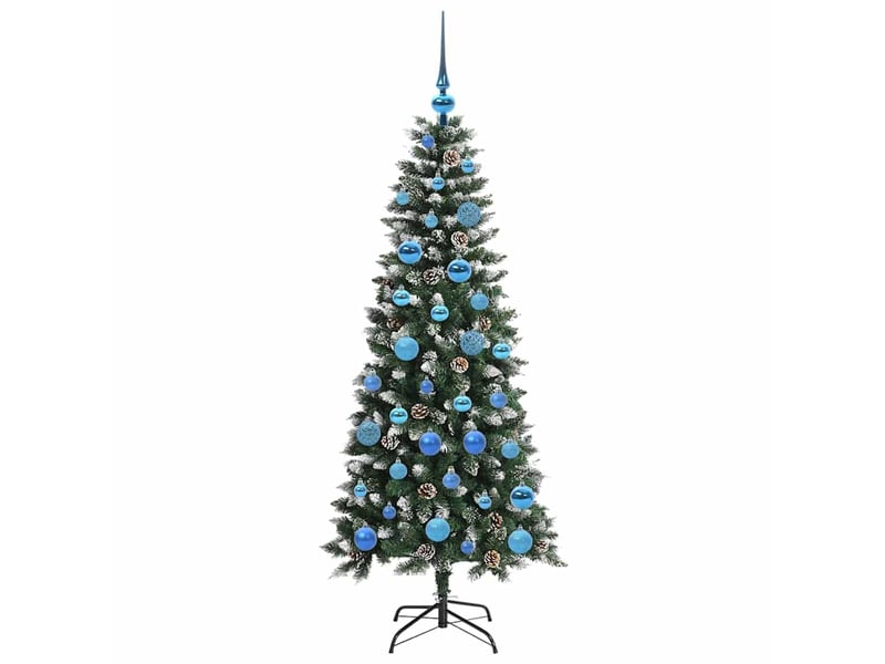  Sapin de noël artificiel, arbre de noël vert 150 cm pvc, plastique et acier shl8983  - Conforama D