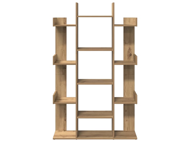  Bibliothèque, étagère de rangement chêne artisanal 86x25,5x140 cm bois d'ingénierie  - Conforama D