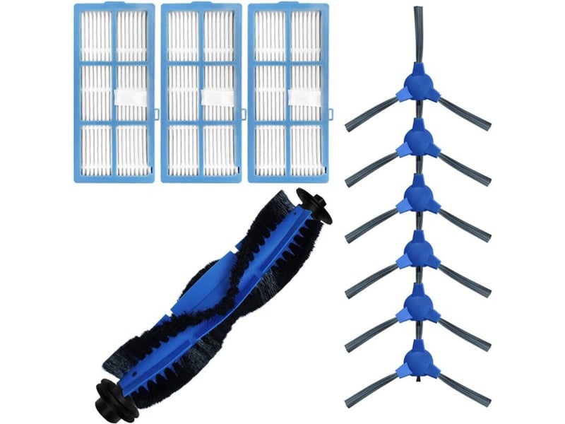  Filtre 1600pa d380 d382 couvercle de brosse principale brosse latérale robot de balayage pièces de rechange 10 pièces  - Conforama A