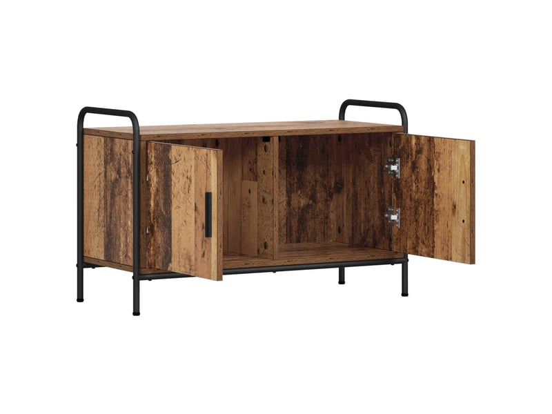  Meuble tv moderne, banc tv 79,5x33x50 cm bois ancien bois d'ingénierie  - Conforama C