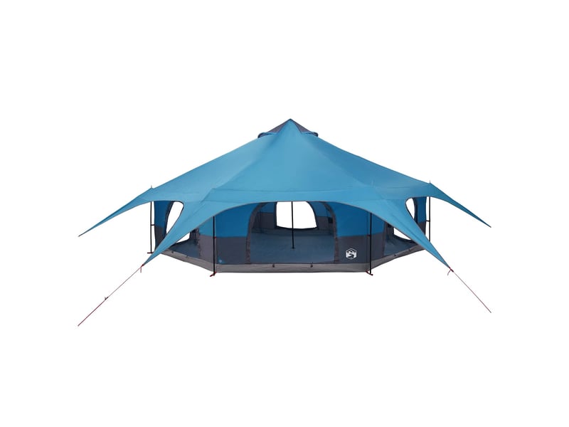  Tente de camping, tente familiale 18 personne bleu  - Conforama D