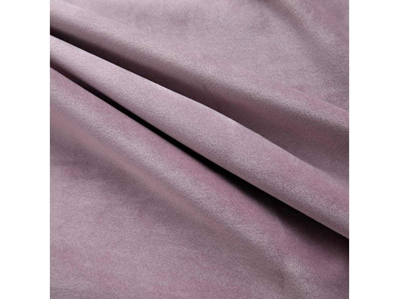  Lot de 2 rideaux occultants, rideaux black-out avec anneaux velours rose 140x245 cm cf44831  - Conforama D