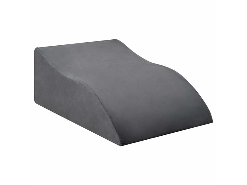 Coussin pour les jambes, oreiller 68 x 41 x 24 cm mousse pu gris cf56590 - Conforama A