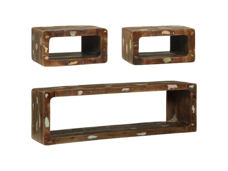 Ensemble meuble tv - banc tv - meuble de rangement 3 pcs multicolore 100 x 30 x 32 cm  - Conforama A