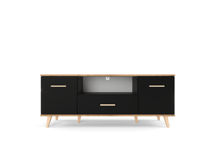 Meuble tv coloris noir 36 cm <strong>STIV-MEUBLES</strong>  <strong>SCAN_CZMWO_RTV2D1S</strong>