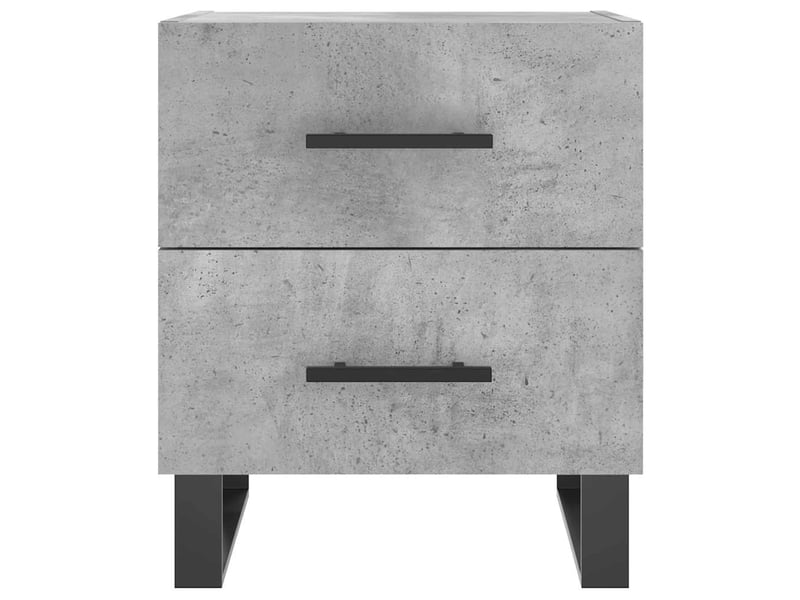  Lot de 2 tables de chevet - cabinet de chevet - table de nuit gris béton 40x35x47,5cm bois d’ingénierie  - Conforama E