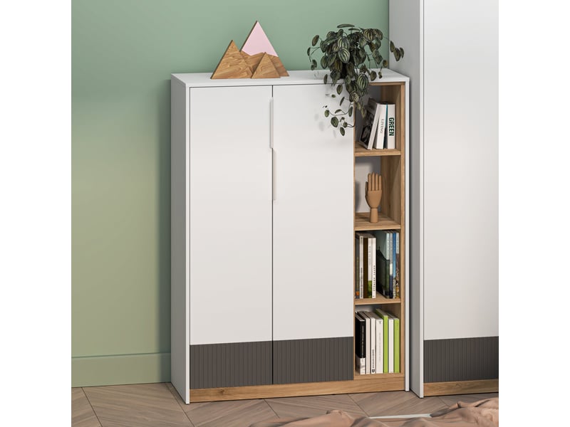  Selsey torino - buffet haut - 100 cm - blanc Torino - Conforama B