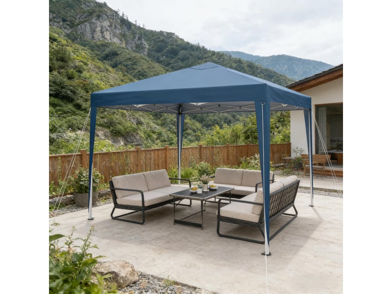  Pavillon pop-up élégant portable avec sac de transport, pour fêtes et extérieur  - Conforama D