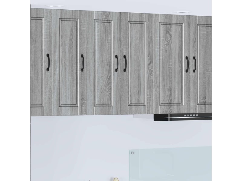 Meuble mural de cuisine | armoire de cuisine 2 pcs gris sonoma bois d'ingénierie shl6277 - Conforama B