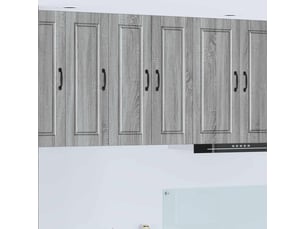 Meuble mural de cuisine | armoire de cuisine 2 pcs gris sonoma bois d'ingénierie shl6277