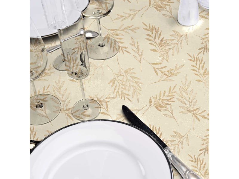  Nappe toile cirée arbusa 140x240cm naturel  - Conforama B
