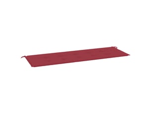 Coussin de banc de jardin, coussin d'assise rouge bordeaux 150x50x3 cm cf52812