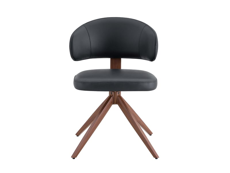  Chaise structure en métal rembourrage confortable pivotante à 360° style moderne  - Conforama A