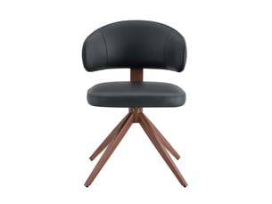 Chaise structure en métal rembourrage confortable pivotante à 360° style moderne