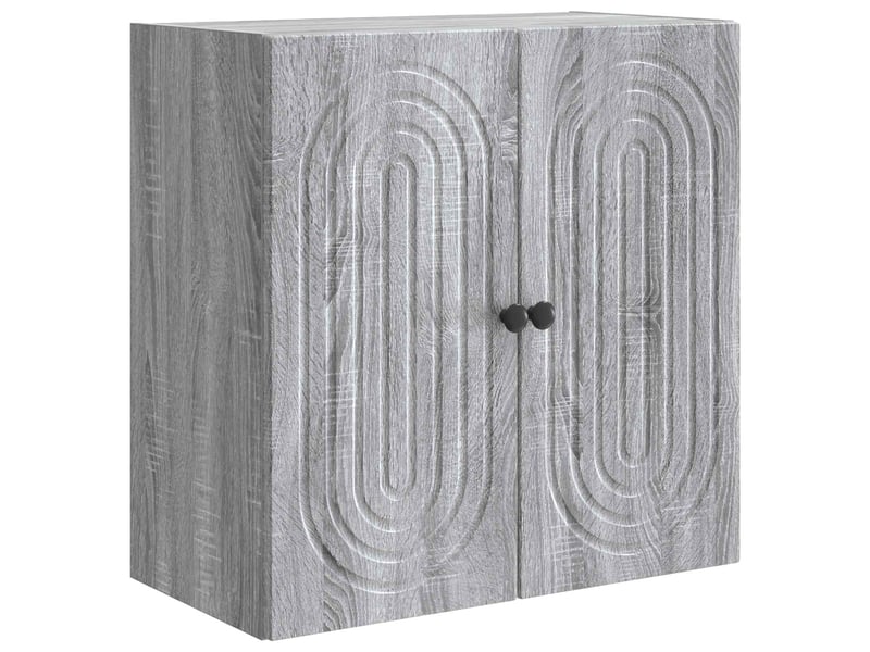  Armoire murale salon, meuble de rangement sonoma gris 59x31x60cm bois d'ingénierie shl1837  - Conforama A