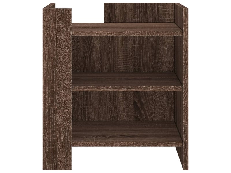  Table de chevet - cabinet de chevet - table de nuit chêne marron 45x50x50 cm bois d’ingénierie  - Conforama C