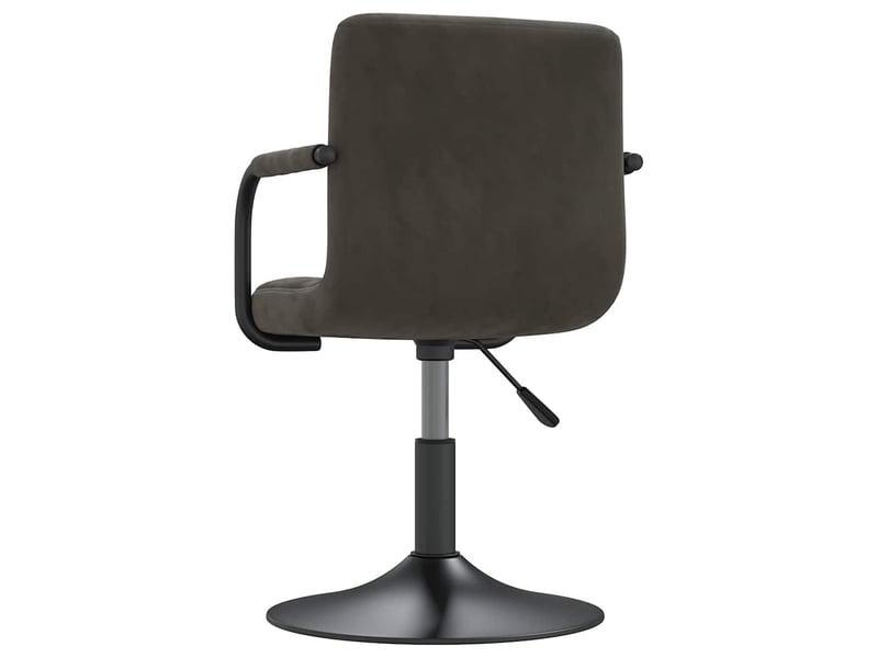  Tabouret de bar, chaise de bar gris foncé velours shl58701  - Conforama E