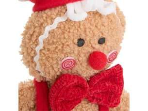 Suspension de noël en pain d'épices couronne d. 51 cm