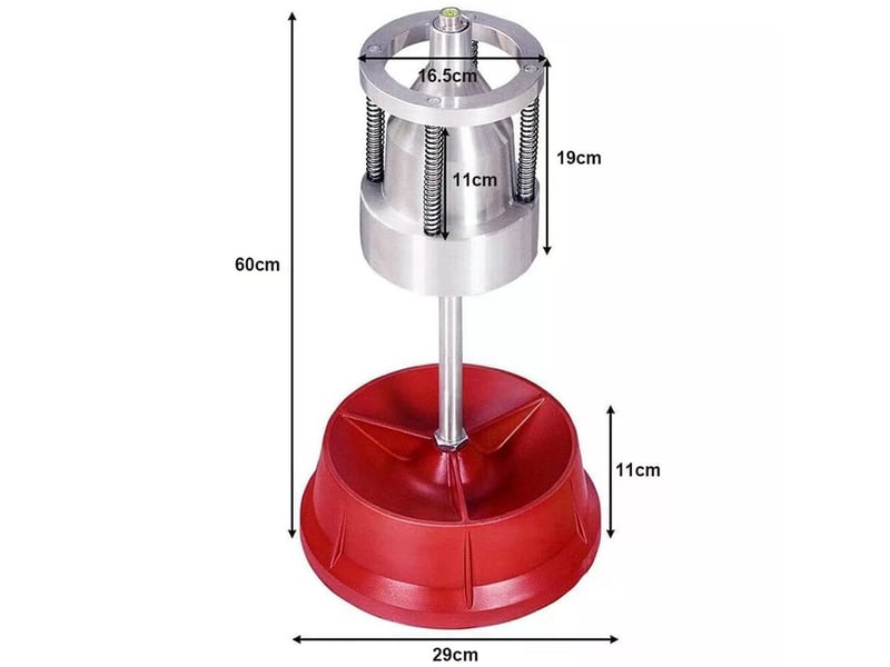  Équilibreuse de roue portable outil d'équilibrage pour pneus 1,5 à 4 pouces argenté et rouge  - Conforama R