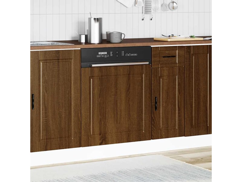  Panneau de lave-vaisselle chêne marron 60x1,5x57cm  - Conforama C