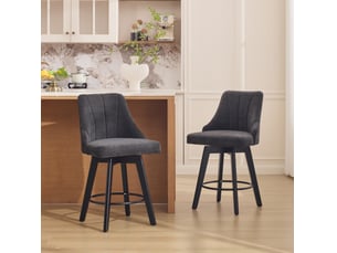 tabouret de bar <strong>HAUSS SPOLE</strong> - gris hauteur d'assise 61 cm vendu Par paire