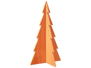 Arbre de noël, sapin de noël en bois pour décoration 80 cm bois de pin massif shl6357