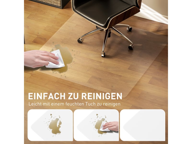  Tapis de protection de sol antidérapant, 1,5 mm d'épaisseur, 120 x 120 cm, transparent  - Conforama E