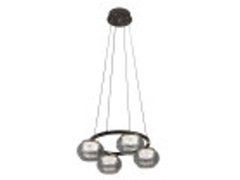  Fabrilamp pompeya, suspension, moderne, led, 28 w, 2520 lm, 3000-4000-6000 k, noir, 15-160 x 48 x 48 cm 234394009 - Conforama B